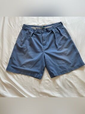 Ralph Lauren Vintage Polo Tyler Light Blue Chino Shorts 100% Cotton